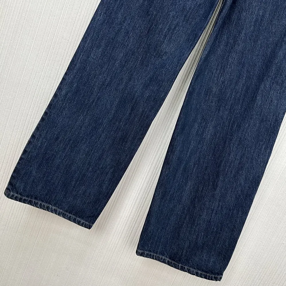Fendi Long Jeans Dark Blue Denim Pants for Women Fendi Long Jeans Dark Blue Denim Pants for Women