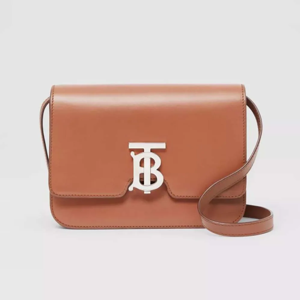 Burberry Small Leather TB Bag with a Thomas Burberry Monogram Clasp for Women Burberry Small Leather TB Bag with a Thomas Burberry Monogram Clasp for Women