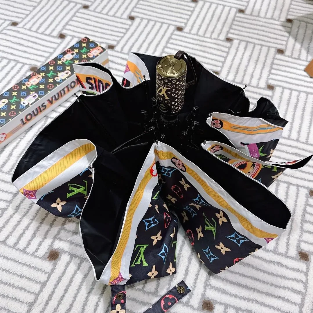 Louis Vuitton Monogram Printed Umbrella Black Louis Vuitton Monogram Printed Umbrella Black