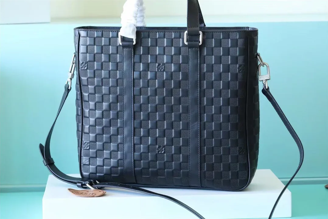 Tadao 2Way Shoulder Bag Damier Anfini Black / Tadao 2Way Shoulder Bag Damier Anfini Black /