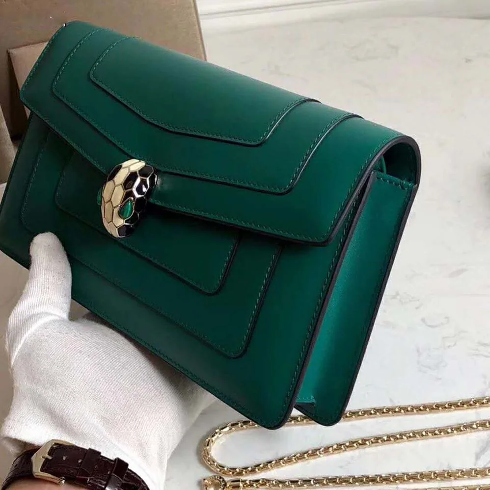 Bvlgari Serpenti Forever Mini Bag for Women in Green Bvlgari Serpenti Forever Mini Bag for Women in Green