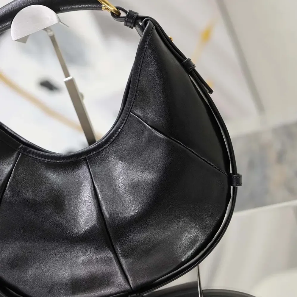 Saint Laurent YSL Mombasa Small In Leather for Women in Black
