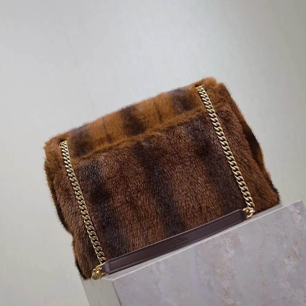 Saint Laurent YSL Niki Large in Shearling for Women Saint Laurent YSL Niki Large in Shearling for Women