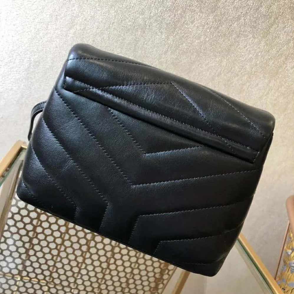 Saint Laurent YSL Small Loulou Bag Y Quilted Leather for Women in Black