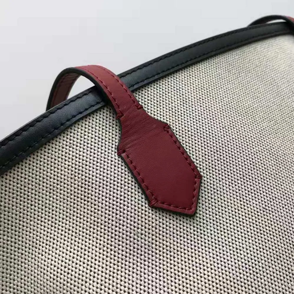 Burberry Large Logo Graphic Cotton Canvas Society Tote for Women Burberry Large Logo Graphic Cotton Canvas Society Tote for Women