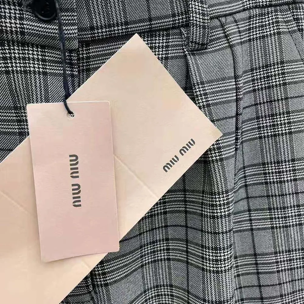 Miu Miu Prince of Wales Check Miniskirt for Women