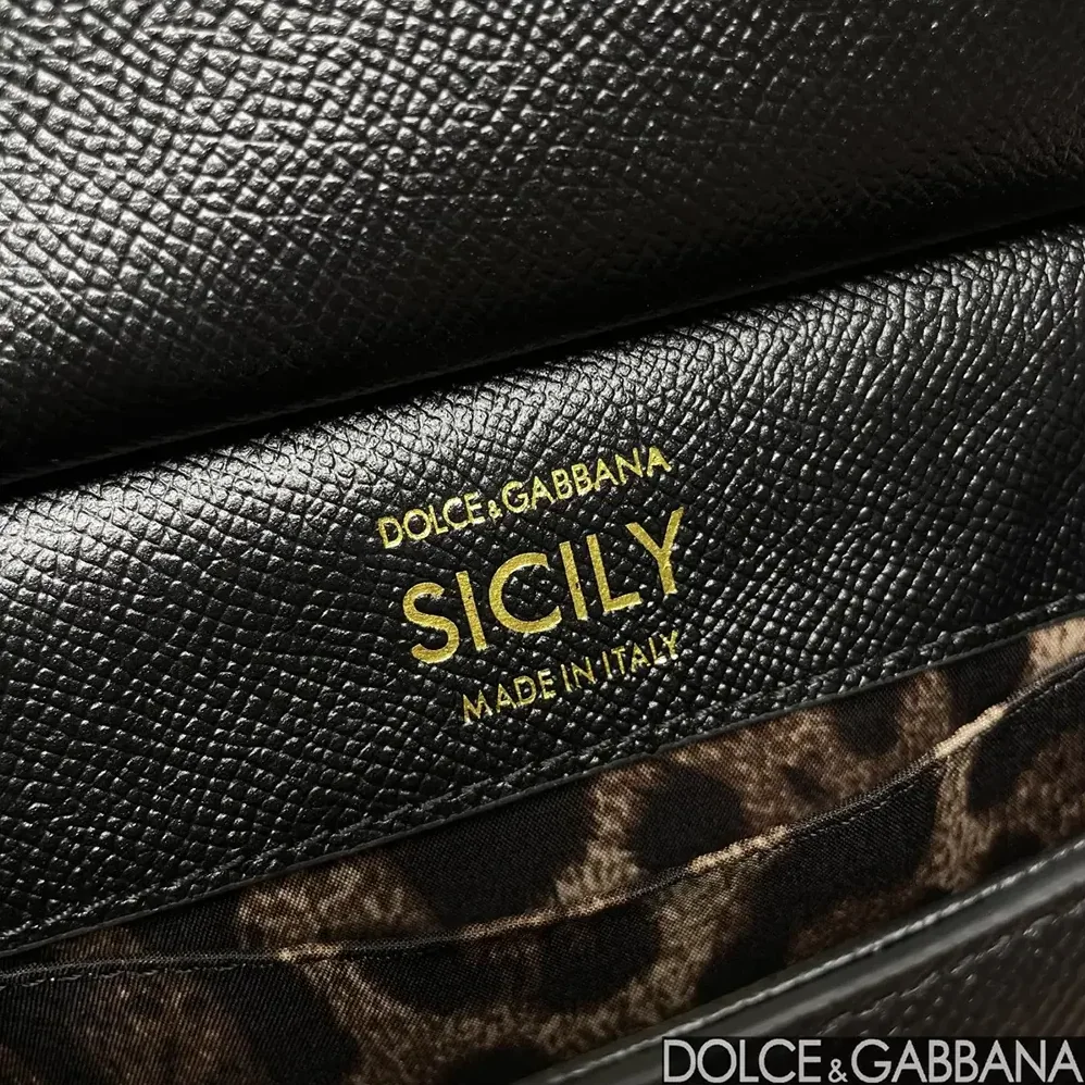 Dolce Gabbana D&G Small Sicily Handbag for Women in Black