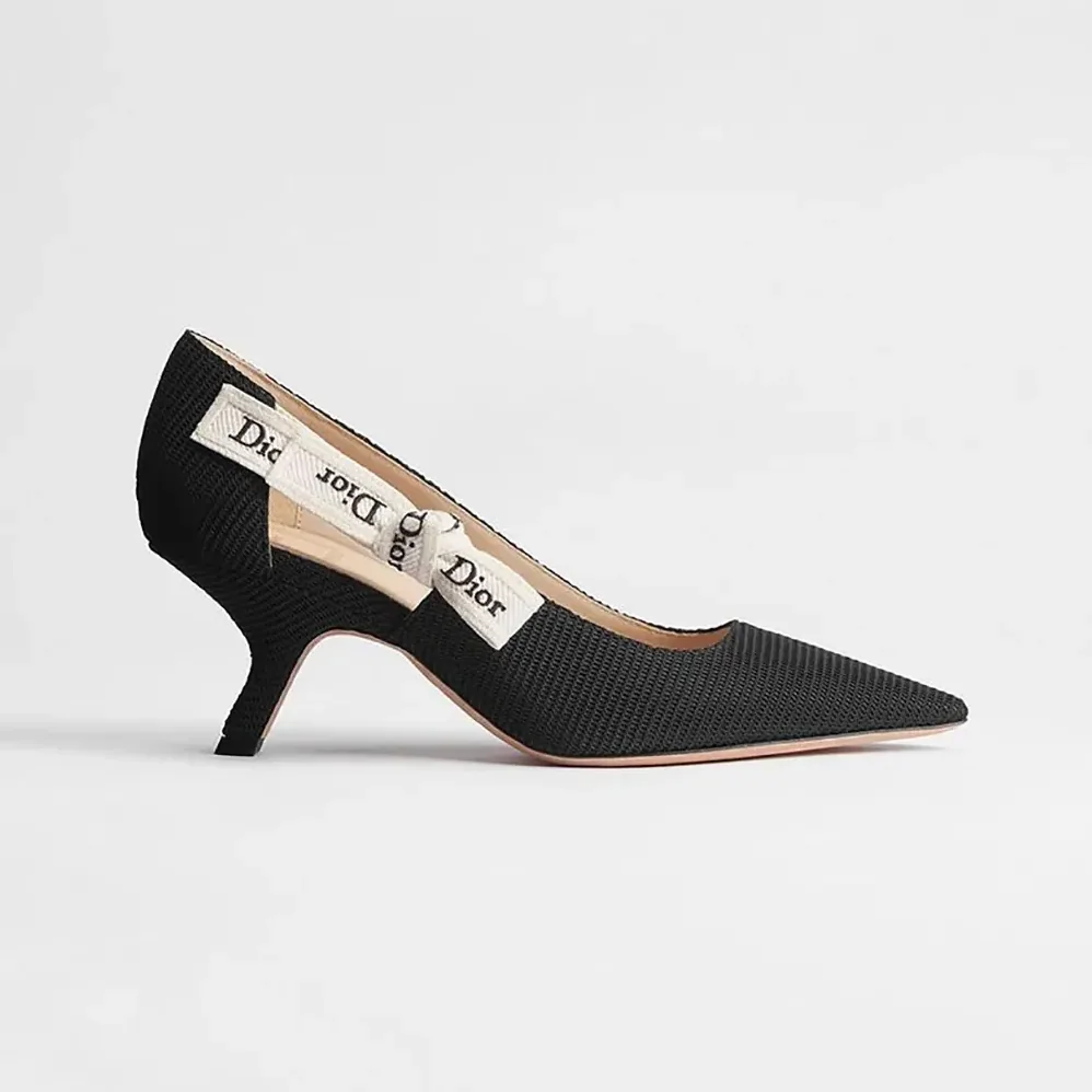 Dior J'Adior Pump Black Technical Fabric for Women Dior J'Adior Pump Black Technical Fabric for Women
