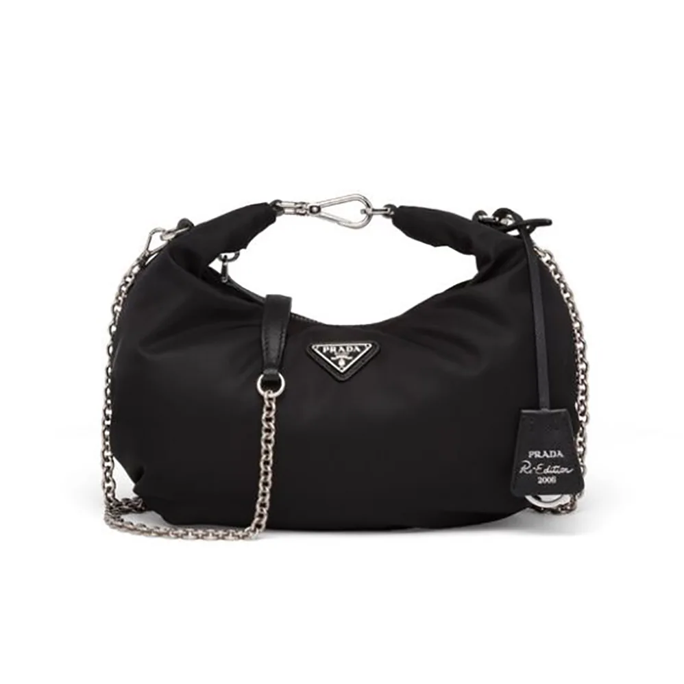 Prada Re-Edition 2006 Nylon Bag for Women in Black