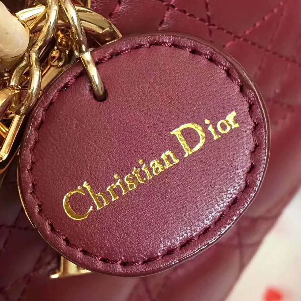 Dior MY ABCDIOR Lambskin Bag for Women in Maroon Dior MY ABCDIOR Lambskin Bag for Women in Maroon