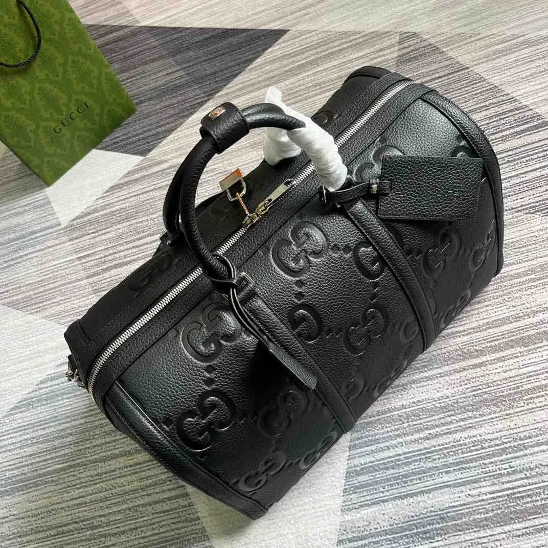 Gucci Jumbo Gg Small Duffle Bag Black / Gucci Jumbo Gg Small Duffle Bag Black /