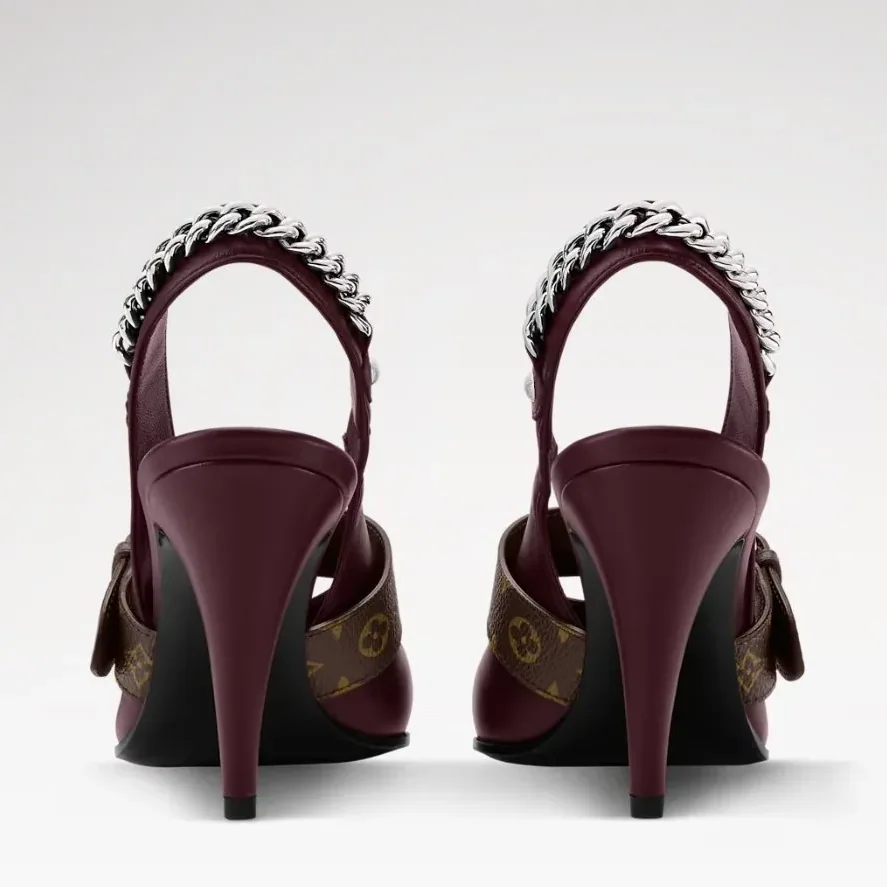 Louis Vuitton LV Vibe Slingback Pump Bordeaux Red 1AICOT