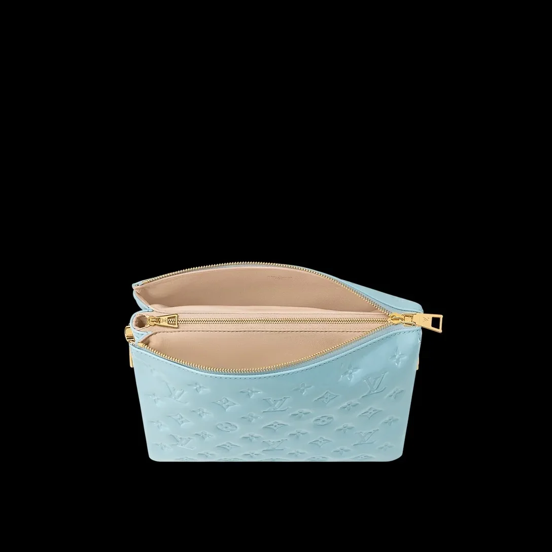 Louis Vuitton Coussin PM Shoulder Bag in Blue Bag Gold Hardware Louis Vuitton Coussin PM Shoulder Bag in Blue Bag Gold Hardware