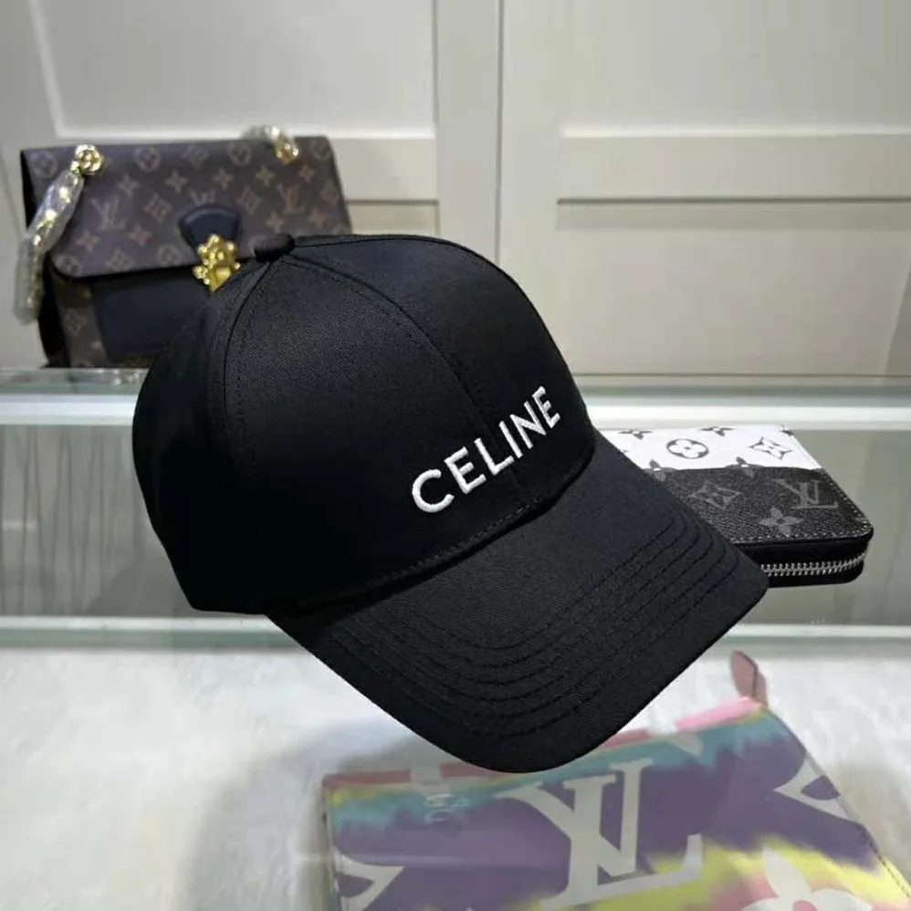 Celine Cotton Drill Baseball Cap for Women in Black Celine Cotton Drill Baseball Cap for Women in Black