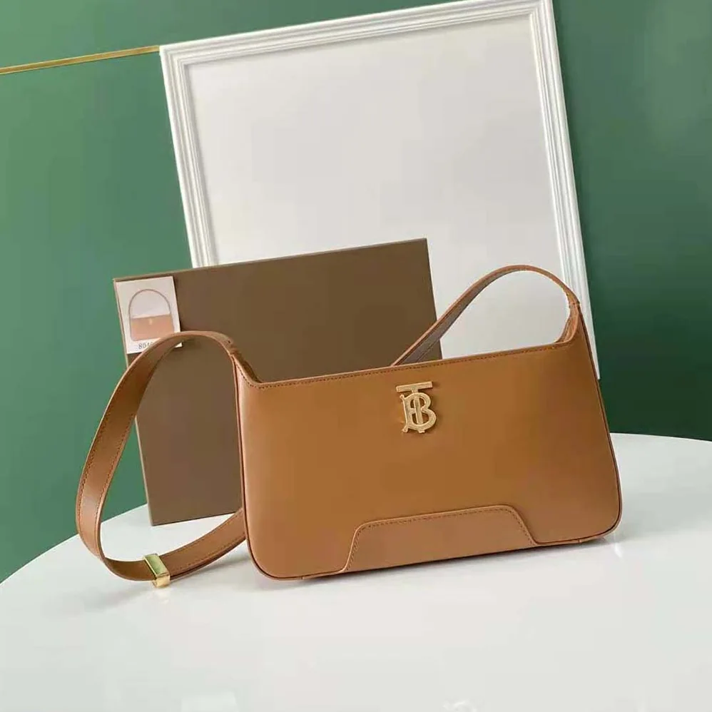 Burberry Leather TB Shoulder Bag for Women in Brown Burberry Leather TB Shoulder Bag for Women in Brown