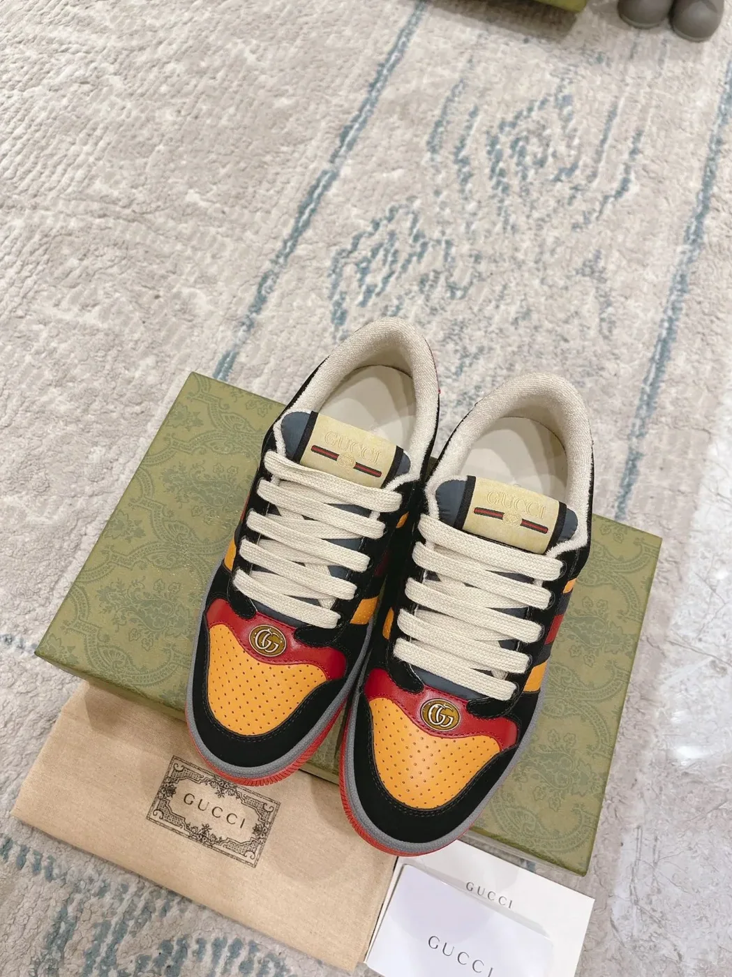 Gucci Lovelight Screener Sneaker Black GG Shoes