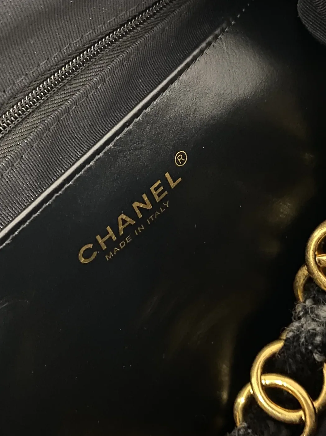 Chanel Maxi Hobo Bag in Black Gold Hardware