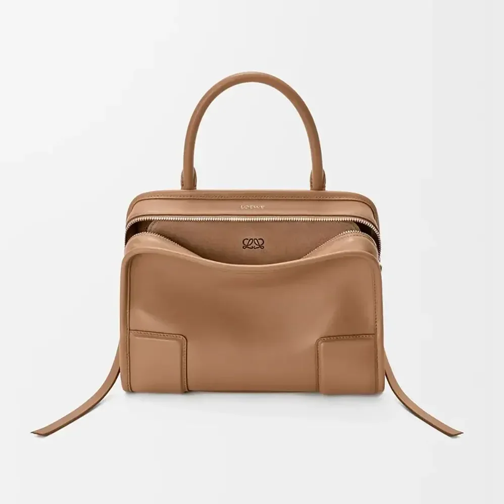 Loewe Small Amazona 180 Bag in Soft Calfskin for Women in Mocha Loewe Small Amazona 180 Bag in Soft Calfskin for Women in Mocha