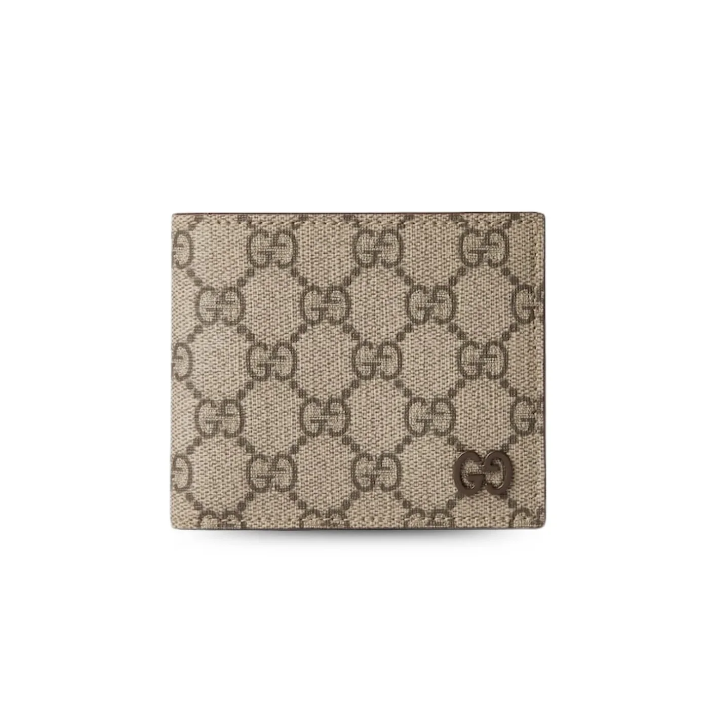 Gucci Grey Interior Bi-Fold Wallet Beige And Ebony / Gucci Grey Interior Bi-Fold Wallet Beige And Ebony /