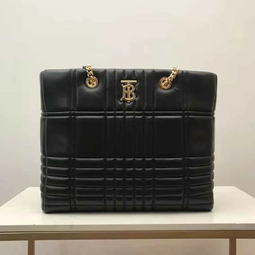 Burberry Medium Quilted Lambskin Lola Shopper Bag for Women Burberry Medium Quilted Lambskin Lola Shopper Bag for Women