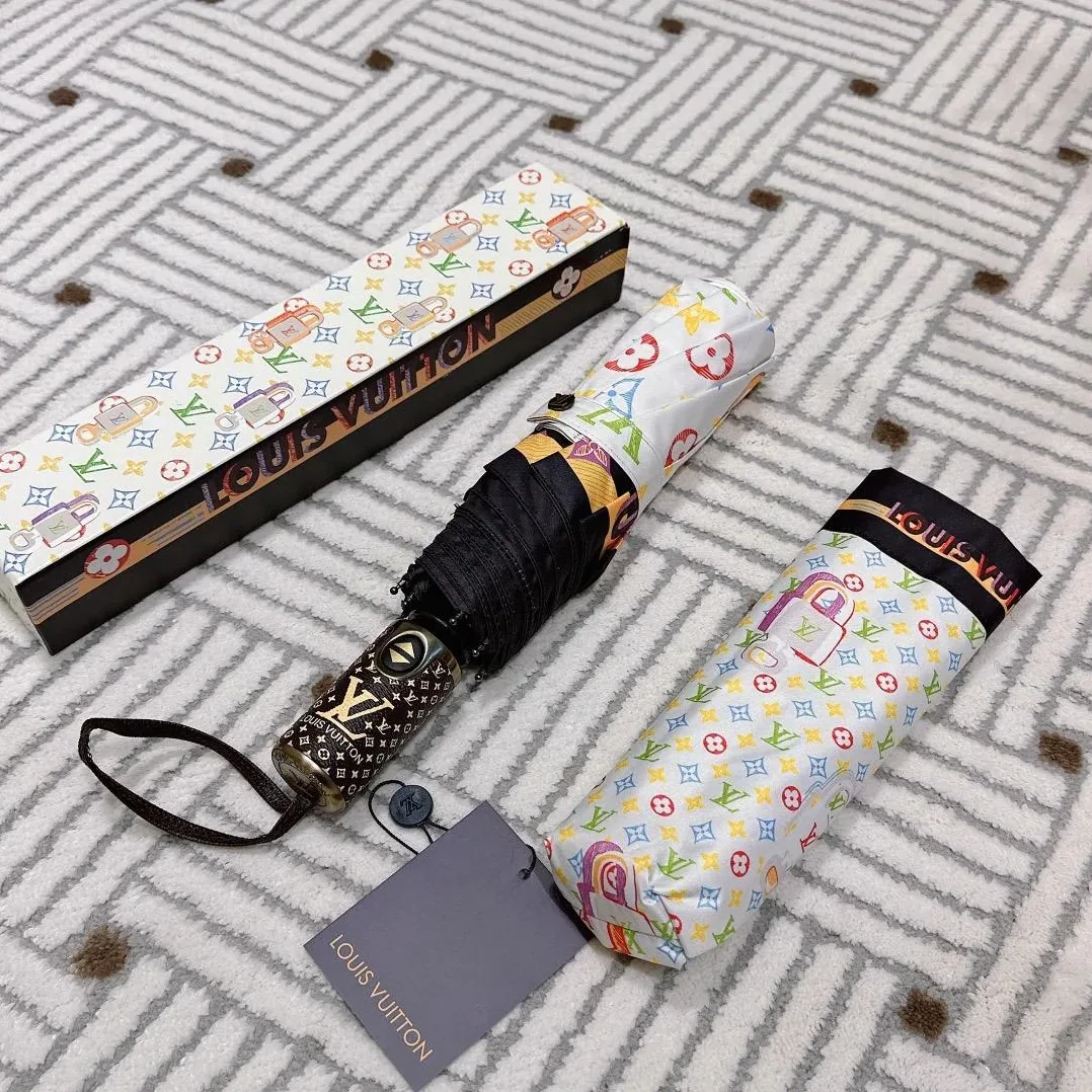 Louis Vuitton Monogram Printed Umbrella White