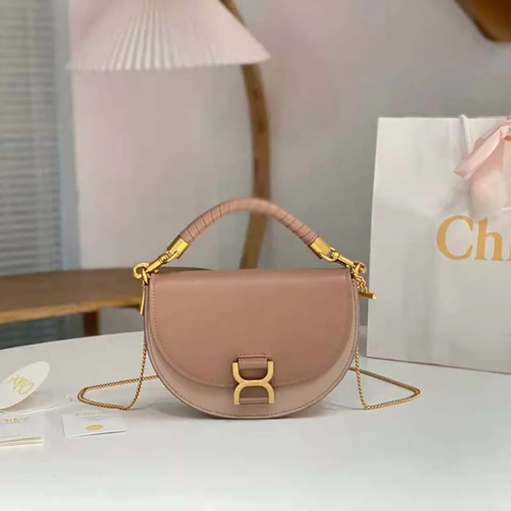 Chloé Marcie Chain Flap Bag for Women in Sandy Chloé Marcie Chain Flap Bag for Women in Sandy