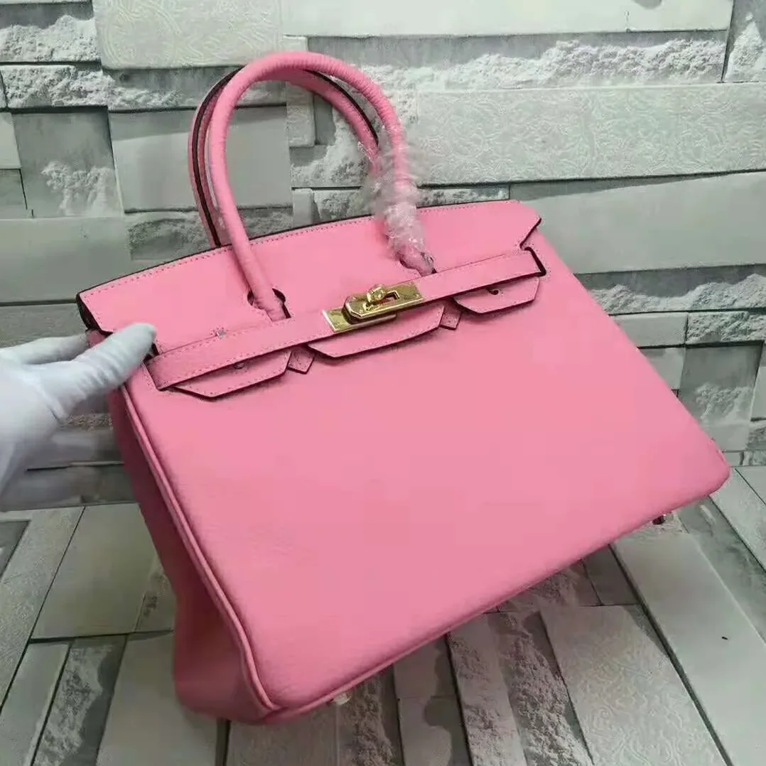Hermes Birkin Top Handle Bag in Pink Gold Hardware Hermes Birkin Top Handle Bag in Pink Gold Hardware