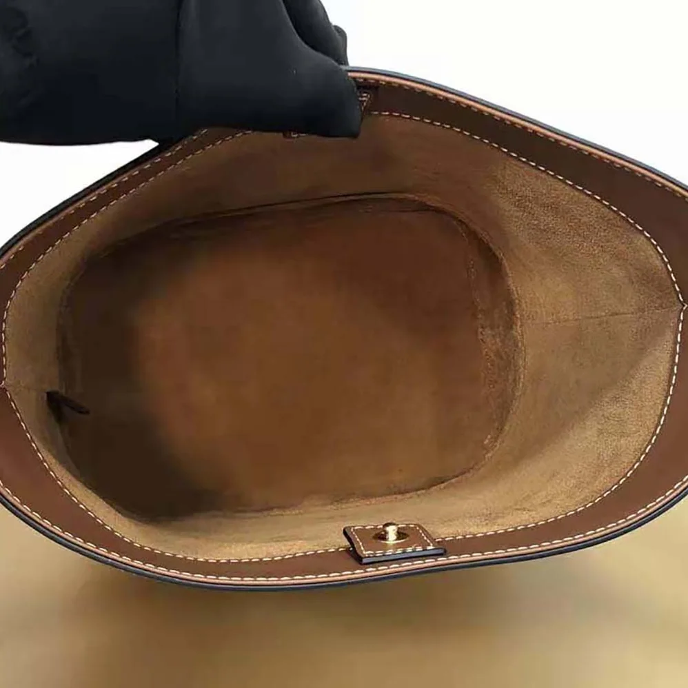 Celine Small Bucket Cuir Triomphe in Smooth Calfskin for Women in Brown