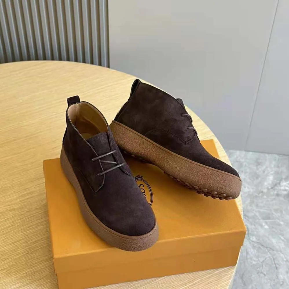 Tod's W. G. Desert Boots in Suede for Men in Chocolate