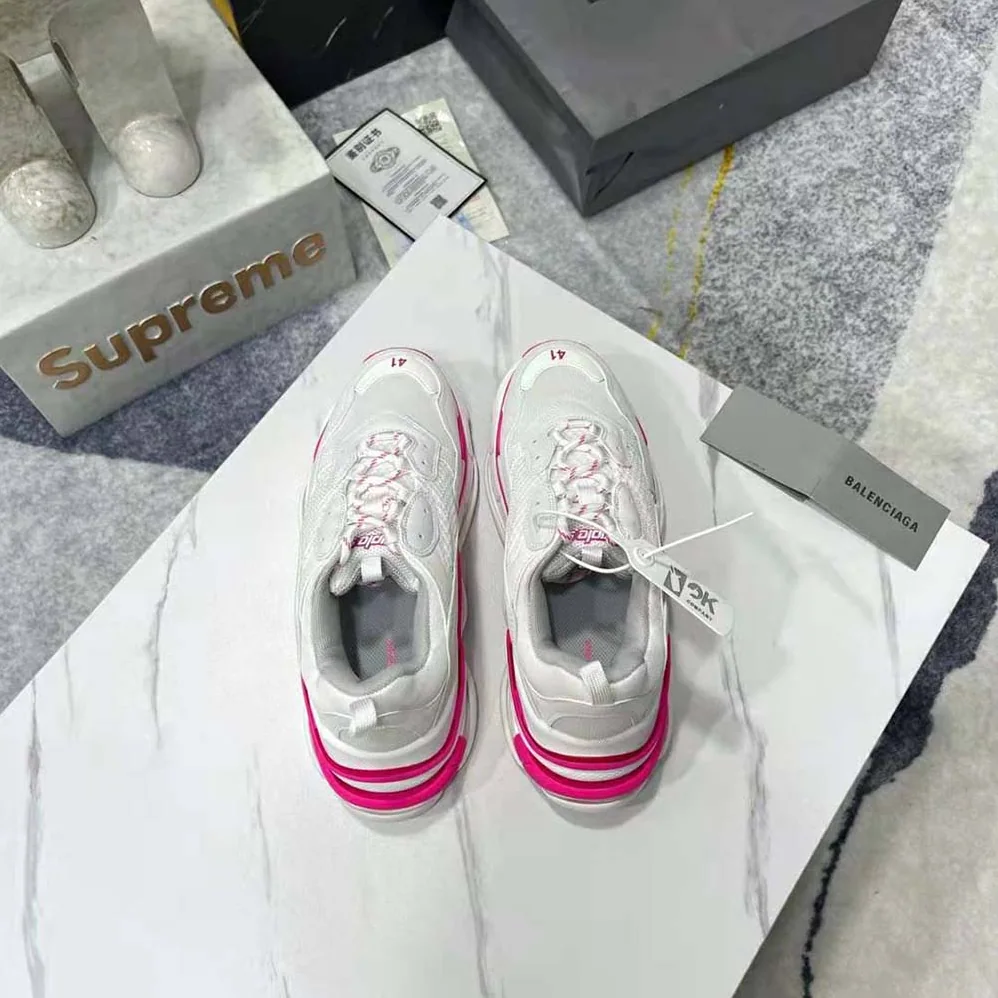 Balenciaga Triple S Sneaker in Fluo Pink for Women