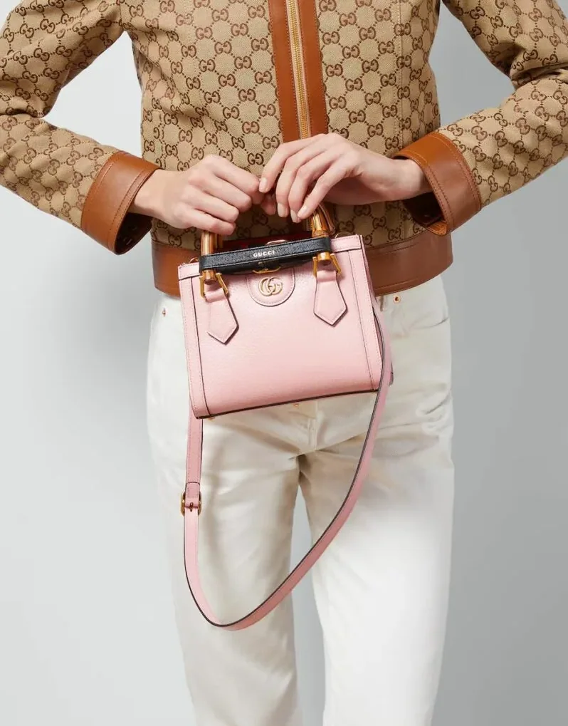 Gucci Diana Mini Tote Bag Pink , / GG Gucci Diana Mini Tote Bag Pink , / GG