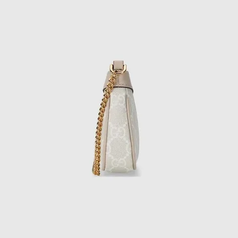Gucci Ophidia Mini Shoulder Bag in Beige/ White Gold Hardware Gucci Ophidia Mini Shoulder Bag in Beige/ White Gold Hardware