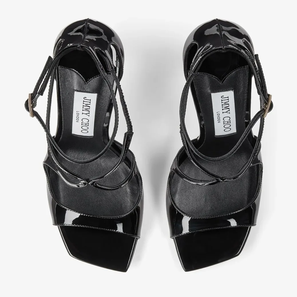Jimmy Choo Azia 110 Black AZIA110PAT Jimmy Choo Azia 110 Black AZIA110PAT