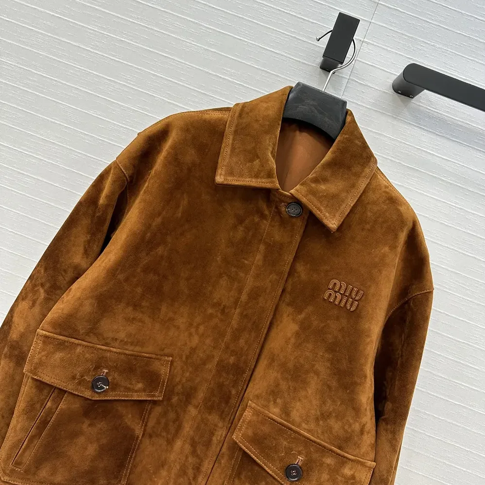 Miu Miu Suede Blouson Jacket for Women