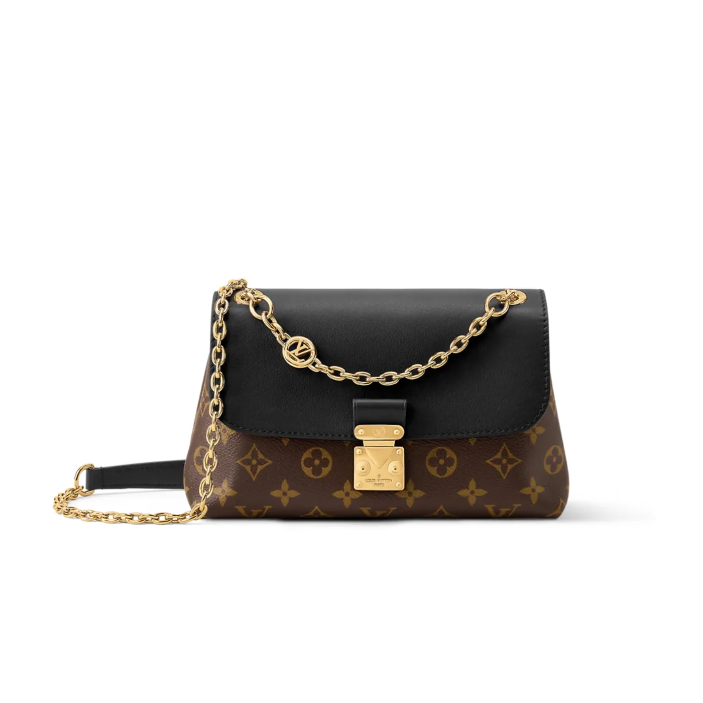 Louis Vuitton Madeleine BB Crossbody Bag in Black Monogram Gold Hardware