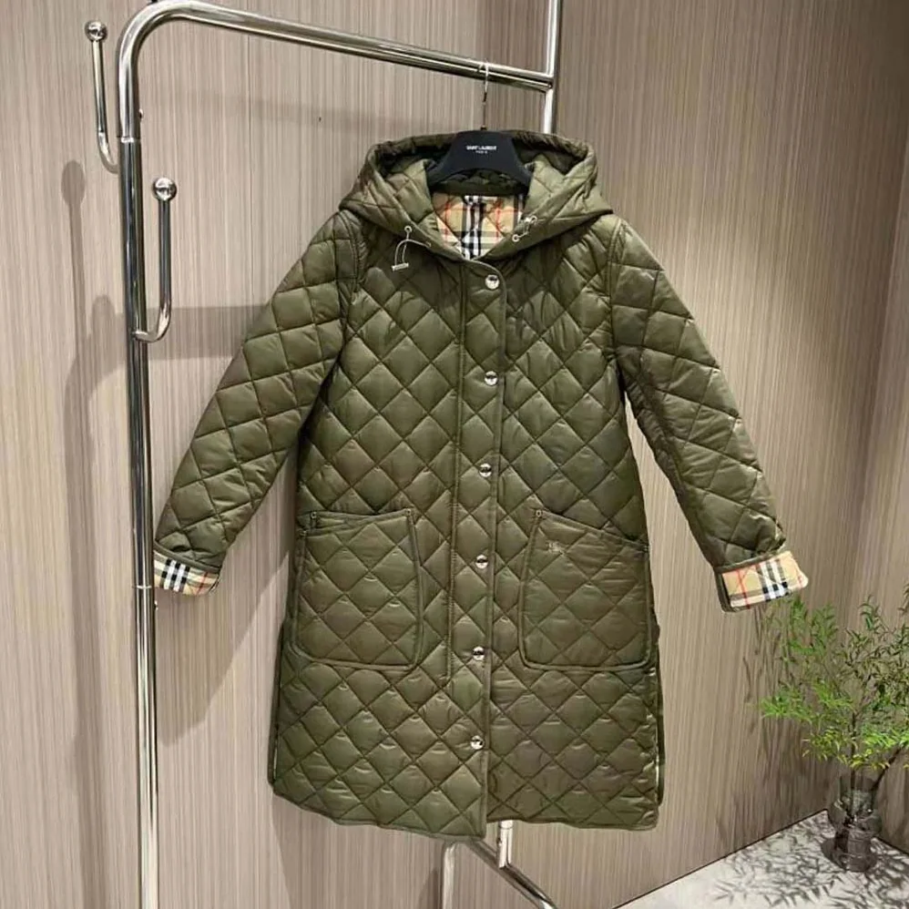 Burberry Quilted Nylon Hooded Coat for Women Burberry Quilted Nylon Hooded Coat for Women