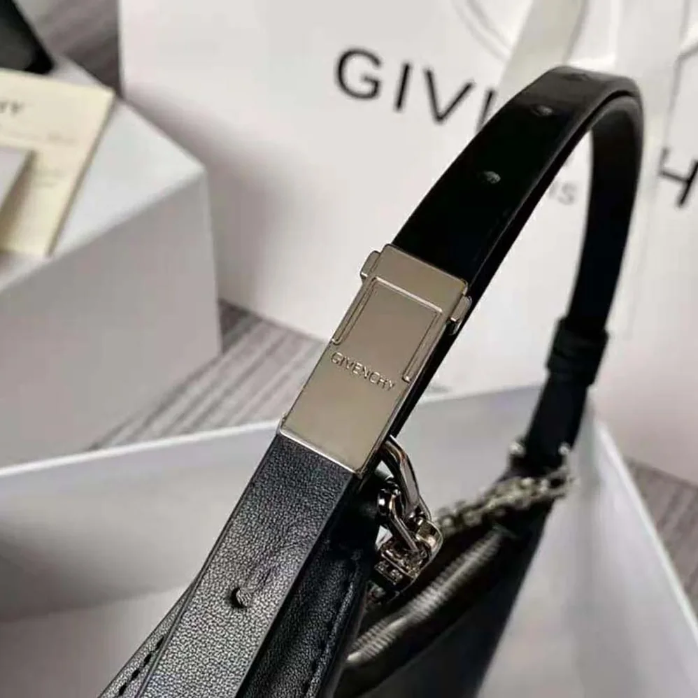 Givenchy Small Moon Cut Out Bag in Leather for Women in Black Givenchy Small Moon Cut Out Bag in Leather for Women in Black