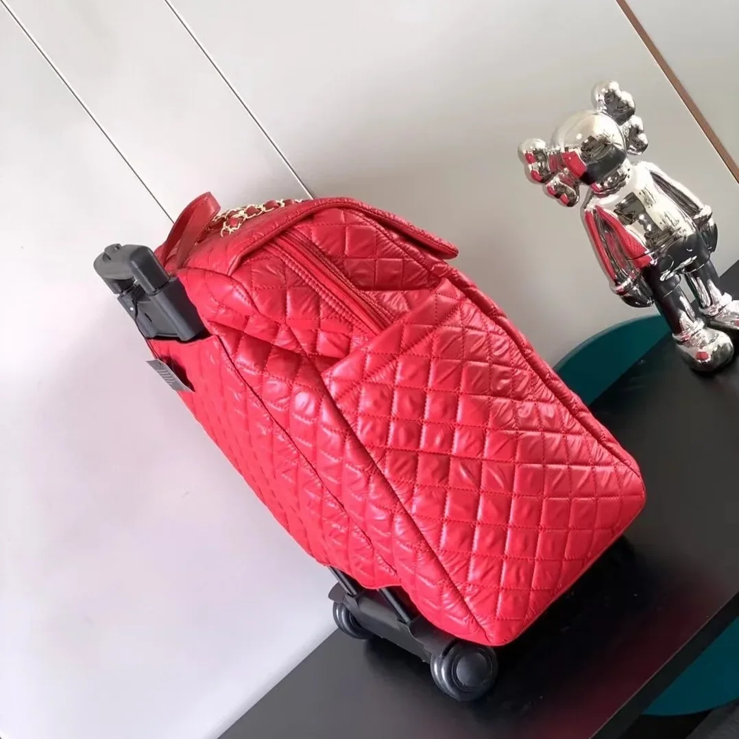 Chanel Classic Quilted Suitcase Red / Chanel Classic Quilted Suitcase Red /