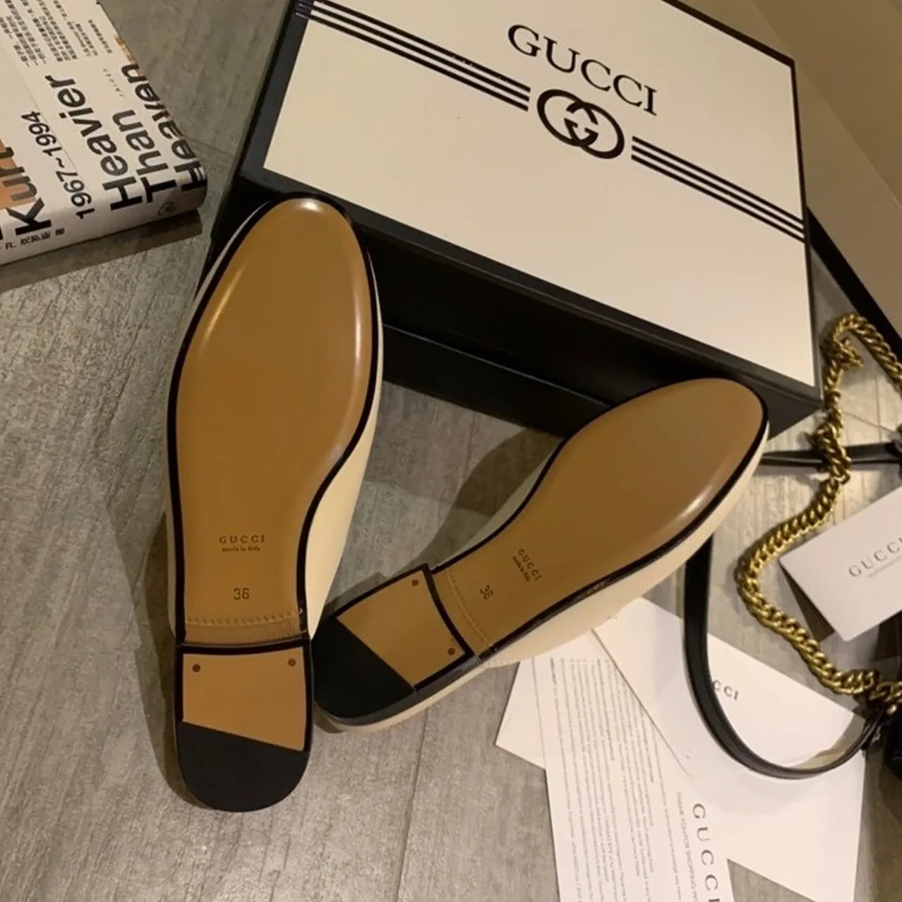 Gucci Princetown Slipper White GG for Women Gucci Princetown Slipper White GG for Women