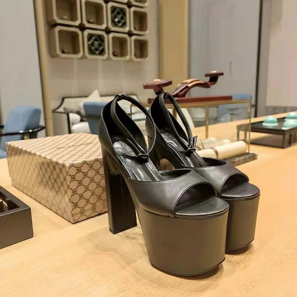 Balenciaga Camden 160mm Sandal in Black for Women Balenciaga Camden 160mm Sandal in Black for Women