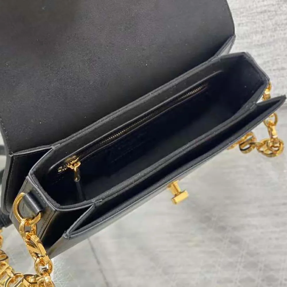 Dior Small 30 Montaigne Avenue Bag Black Box Calfskin for Women Dior Small 30 Montaigne Avenue Bag Black Box Calfskin for Women