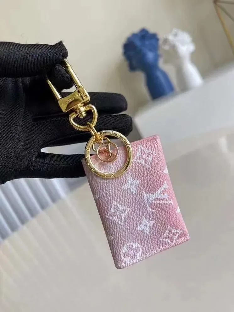 Louis Vuitton Kirigami Pouch Bag Charm And Key Holder Monogram Canvas Pink