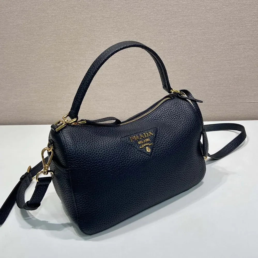 Prada Small Leather Bag for Women in Black Prada Small Leather Bag for Women in Black