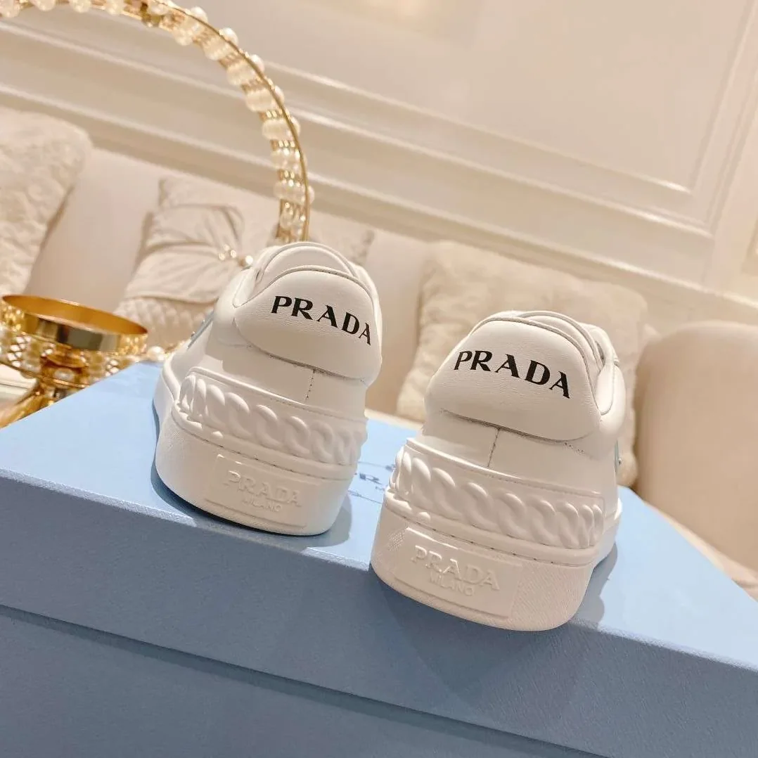 Prada Fyre Low Heel Sneaker White Prada Fyre Low Heel Sneaker White