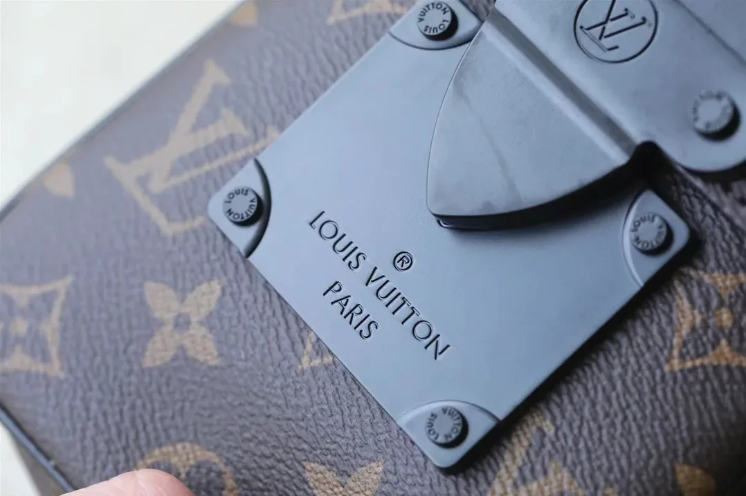 Louis Vuitton S-Lock Vertical Wearable Wallet Monogram Macassar Black Louis Vuitton S-Lock Vertical Wearable Wallet Monogram Macassar Black