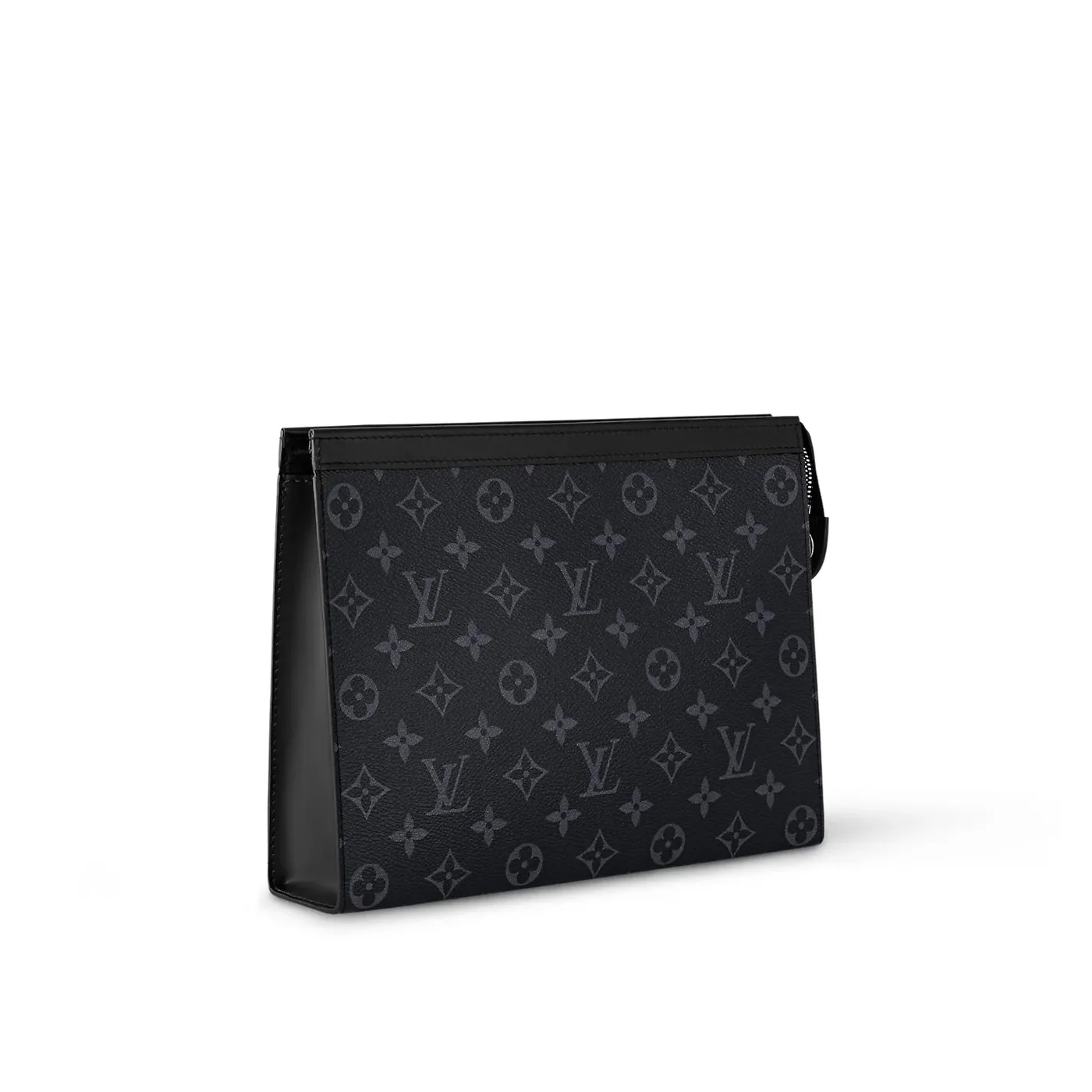 Louis Vuitton Pochette Voyage MM Pouch / Black/ Grey Monogram Eclipse Silver Hardware Louis Vuitton Pochette Voyage MM Pouch / Black/ Grey Monogram Eclipse Silver Hardware