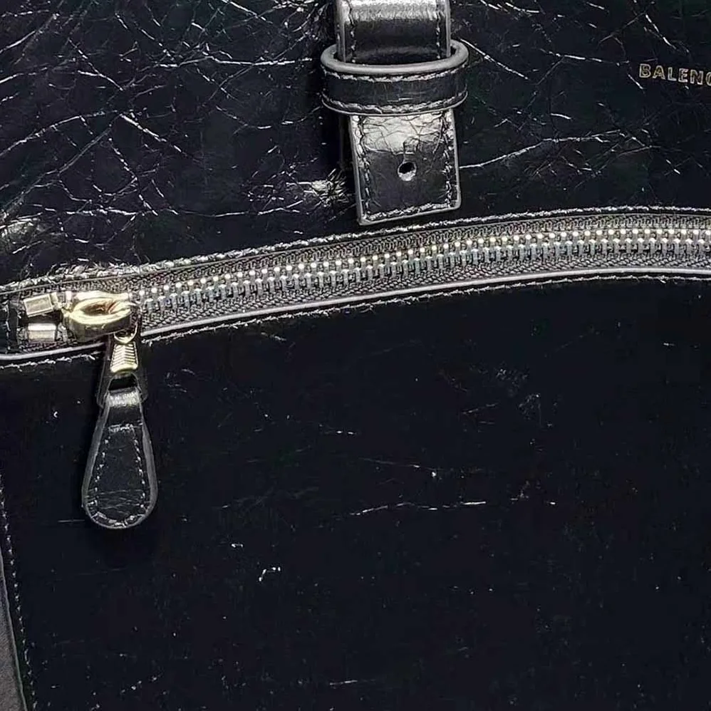 Balenciaga Barbes Large East-West Shopper Bag for Women in Black