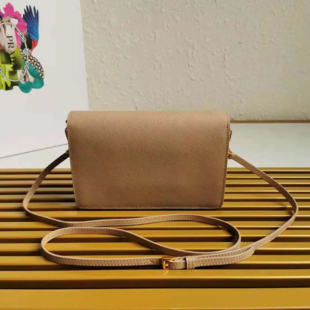 Prada Ladies Saffiano Leather Mini Bag in Sandy Prada Ladies Saffiano Leather Mini Bag in Sandy