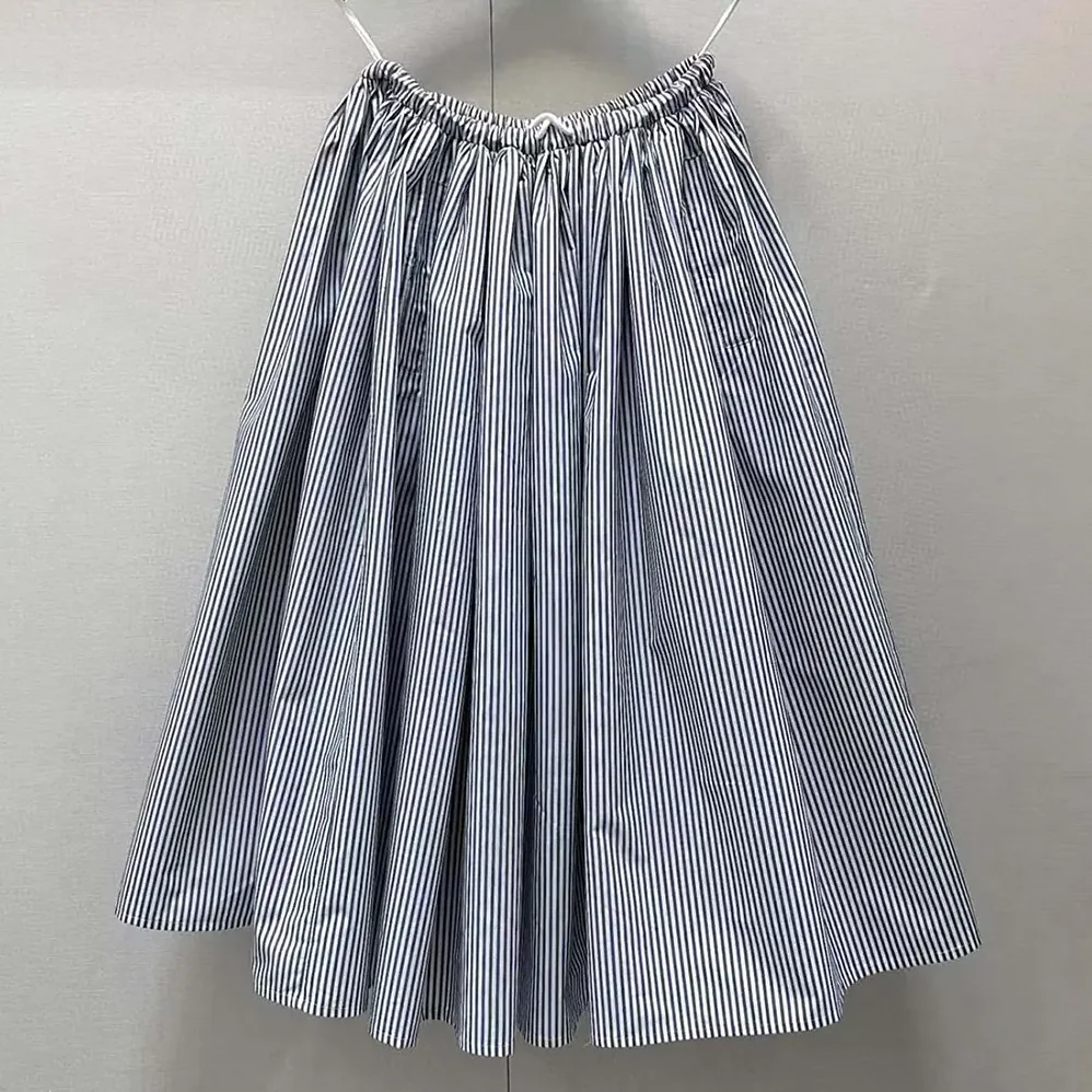Prada Striped Poplin Skirt for Women