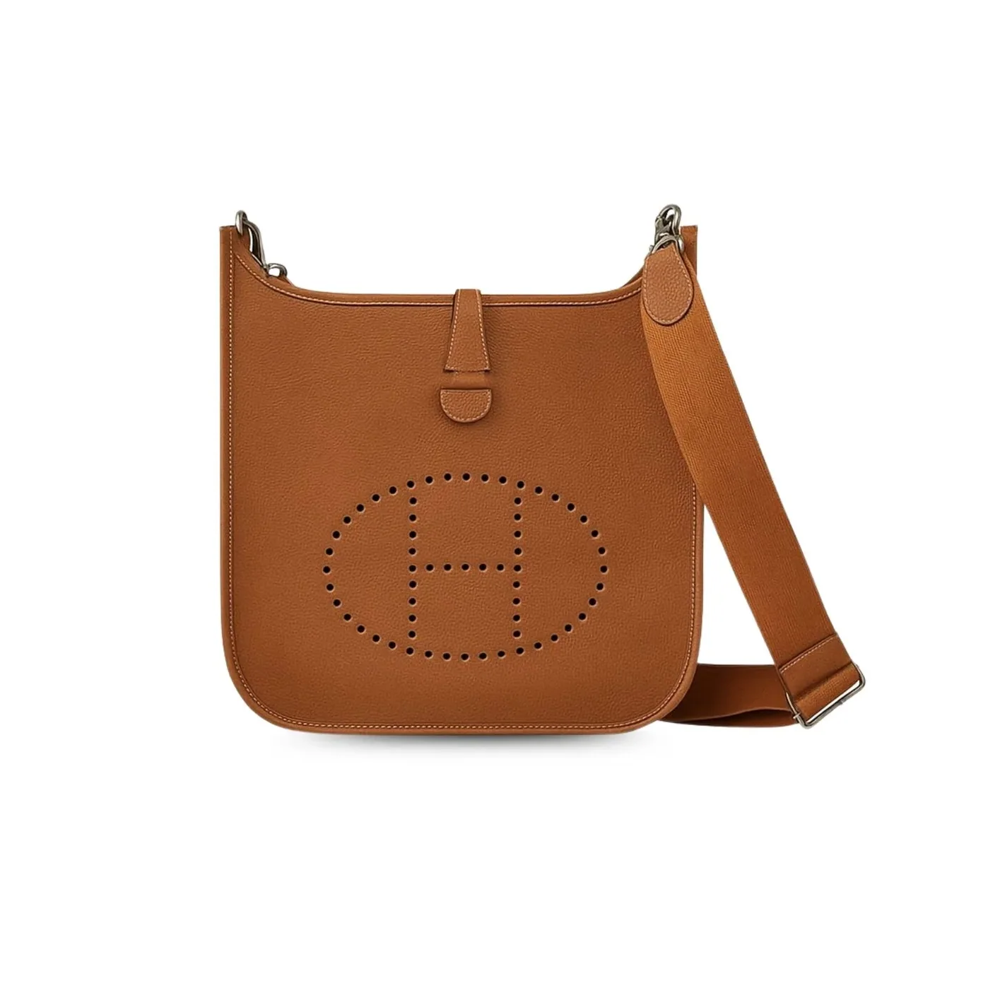 Hermes Evelyne III 29 Bag Brown With Silver in Toned Hardware